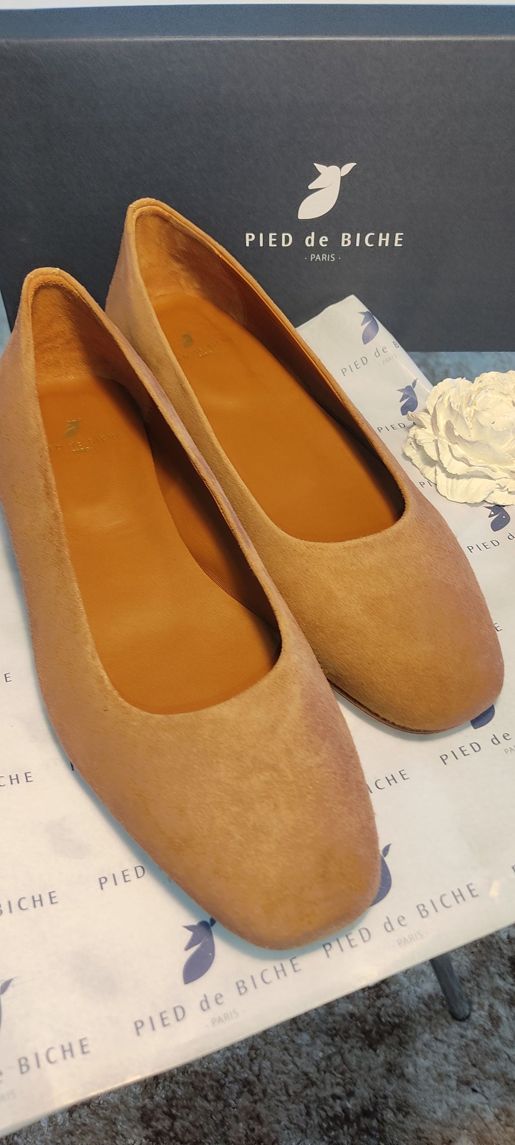 Pied de Biche Jane camel 38