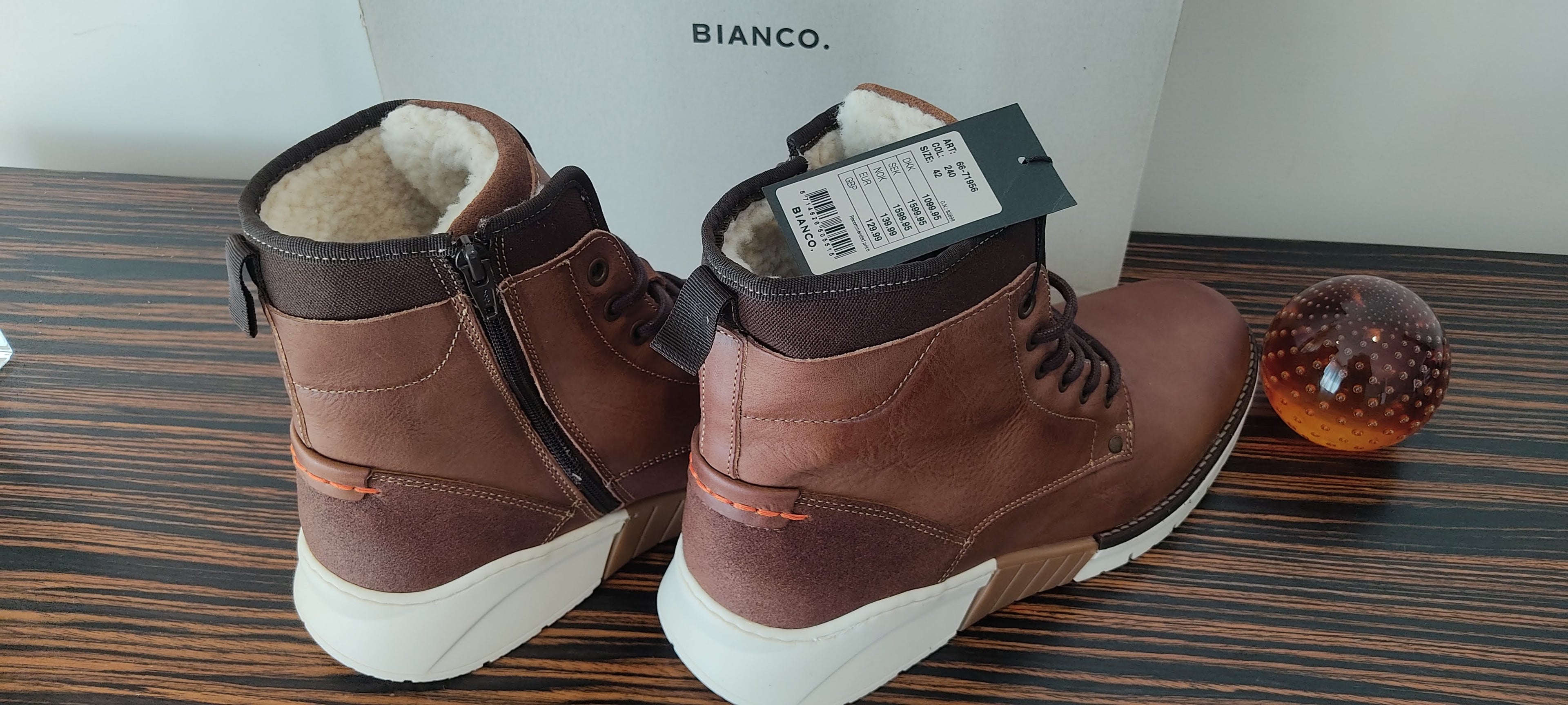 Boots Bianco camel